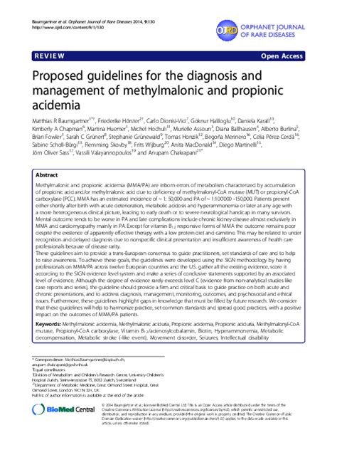 mmaa teer|Guidelines for the diagnosis and management of methylmalonic .